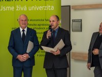 Pan rektor Jiří Balík a mluvčí ČZU pan Josef Beránek